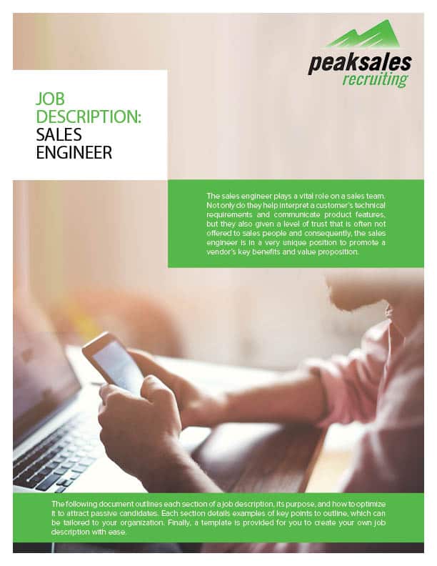 Sales Engineer Job Description Template